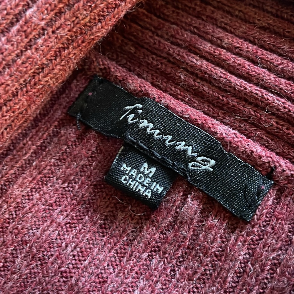 EUC Timing Open Cardi in Burgundy Size M - Picture 4 of 7